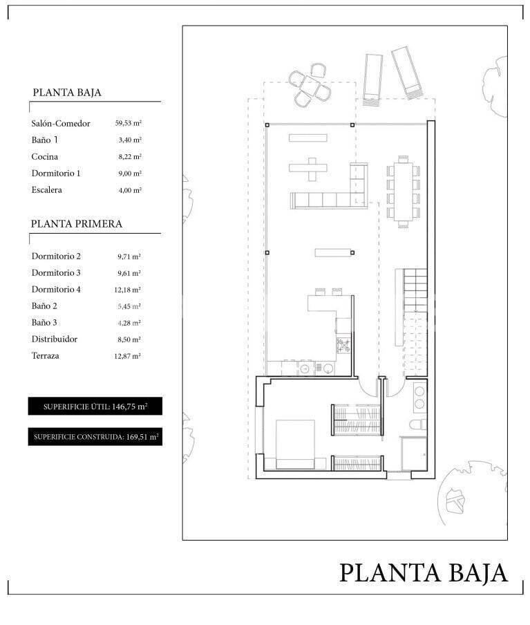 Villa i Santa Pola, Alicante, Spanien 4 sovrum, 146 kvm. Nr. 121330