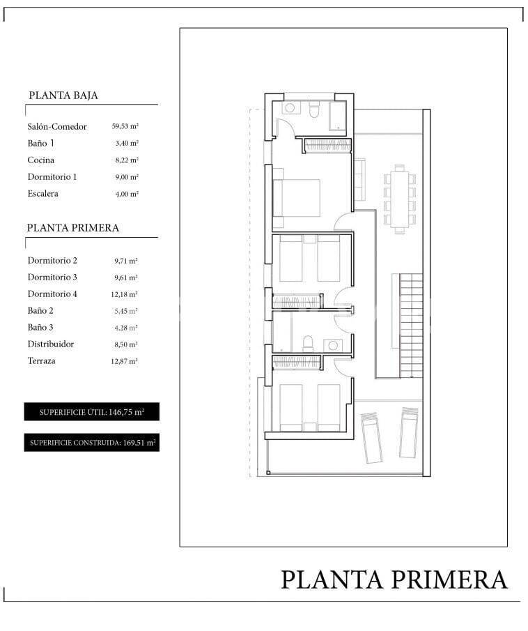 Villa i Santa Pola, Alicante, Spanien 4 sovrum, 146 kvm. Nr. 121330