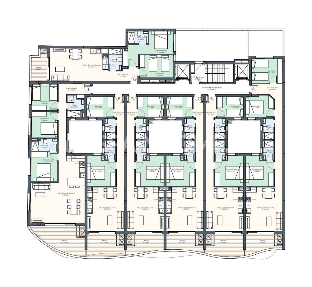 Dzīvoklis Torrevieja, Alicante, Spānijā 2 istabas, 57 m2 Nr. 121208