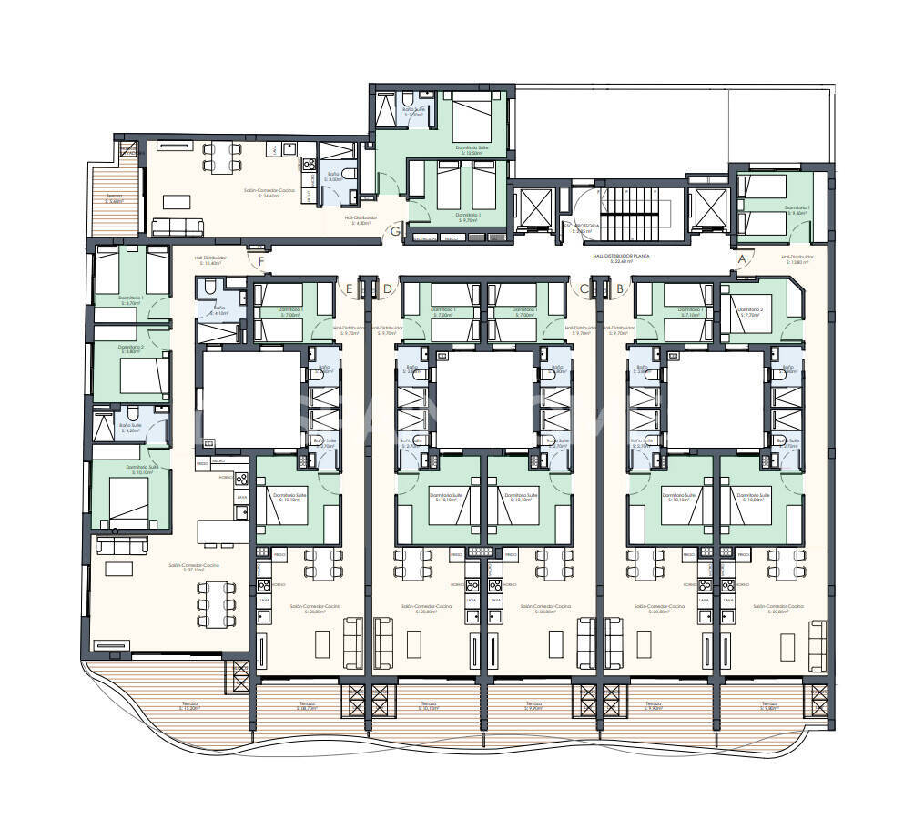 Dzīvoklis Torrevieja, Alicante, Spānijā 2 istabas, 57 m2 Nr. 121208