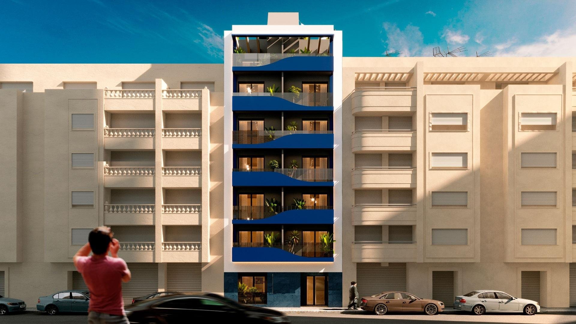 Ático en Torrevieja, Alicante, España 1 dormitorio, 75 m2 No. 128572