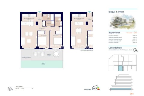 Penthouse w Villajoyosa, Alicante, Hiszpania 3 sypialnie, 130 mkw. nr 121002 – zdjęcie 19