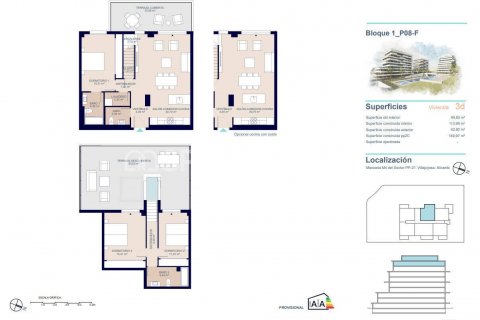 Penthouse for sale Villajoyosa, Alicante, Spain 3 bedrooms, 130 sq.m. No. 121002 - photo 18