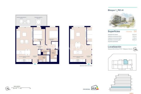 Penthouse for sale in Villajoyosa, Alicante, Spain 3 bedrooms, 130 sq.m. No. 121002 - photo 24