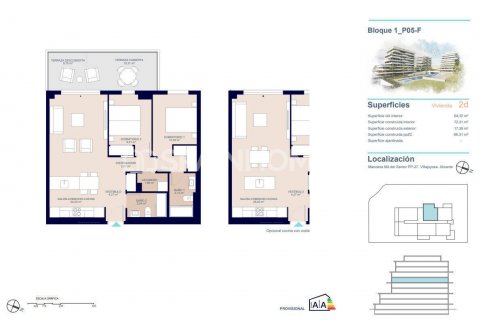 Продажа квартиры в Вильяхойоса, Аликанте, Испания 3 спальни, 111м2 №121001 - фото 14