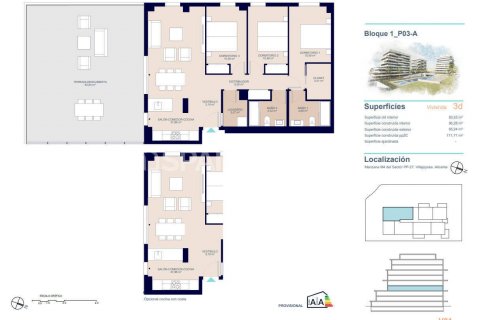 Продажа квартиры в Вильяхойоса, Аликанте, Испания 3 спальни, 111м2 №121001 - фото 28