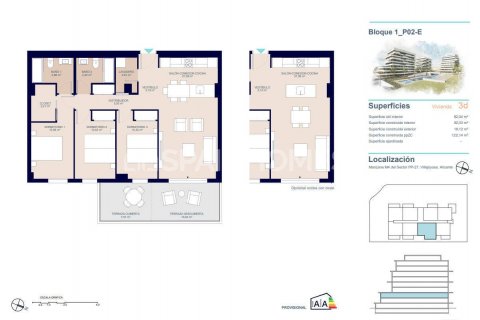 Продажа квартиры в Вильяхойоса, Аликанте, Испания 3 спальни, 111м2 №121001 - фото 27