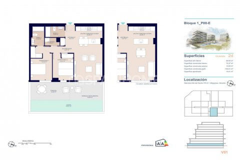 Продажа квартиры в Вильяхойоса, Аликанте, Испания 3 спальни, 111м2 №121001 - фото 20