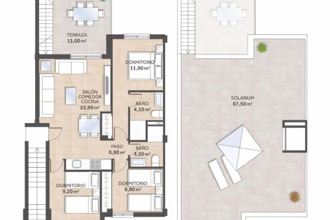 Bungalow in vendita San Miguel de Salinas, Alicante, Spagna 3 camere da letto, 73 mq. N° 131777 - foto 16