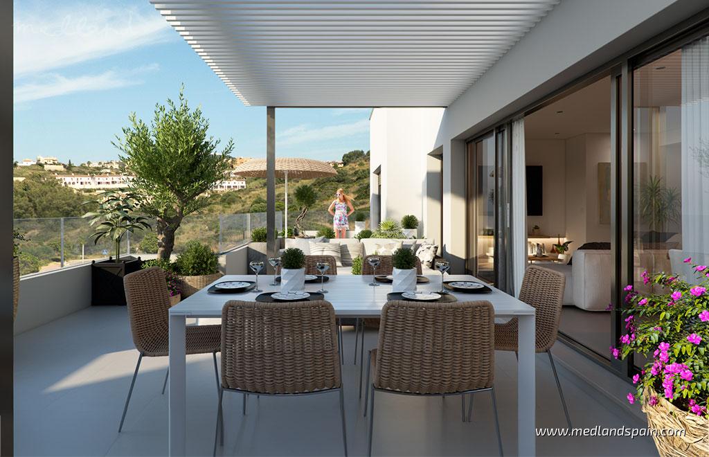 Apartment in Casares, Malaga, Spain 3 bedrooms, 134 sq.m. No. 121359