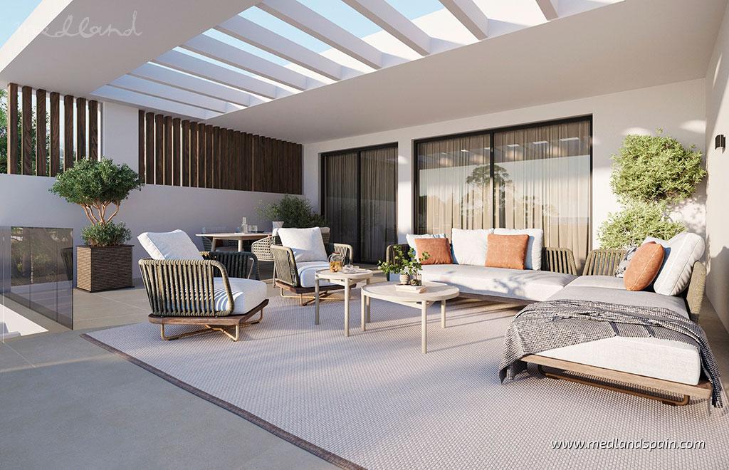 Appartamento a Estepona, Malaga, Spagna 3 camere da letto, 144 mq. N° 129918