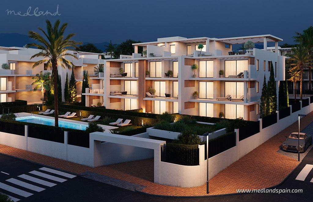 Appartamento a Estepona, Malaga, Spagna 3 camere da letto, 144 mq. N° 129918