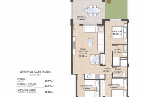 Bungalow in vendita San Miguel de Salinas, Alicante, Spagna 3 camere da letto, 75 mq. N° 131389 - foto 17