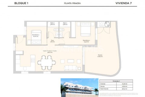 Huoneisto myytävänä Finestrat, Alicante, Espanja, 2 makuuhuonetta, 100 m2 No. 131258 - kuva 16