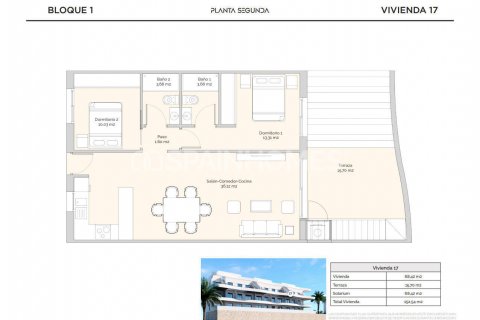 Huoneisto myytävänä Finestrat, Alicante, Espanja, 2 makuuhuonetta, 100 m2 No. 131258 - kuva 30