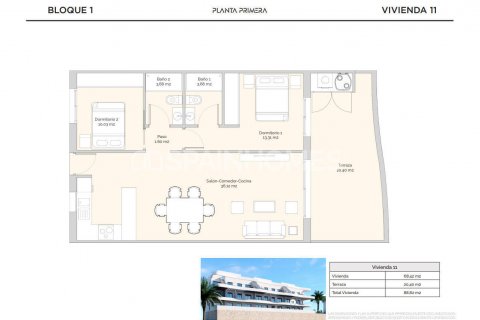 Huoneisto myytävänä Finestrat, Alicante, Espanja, 2 makuuhuonetta, 100 m2 No. 131258 - kuva 20