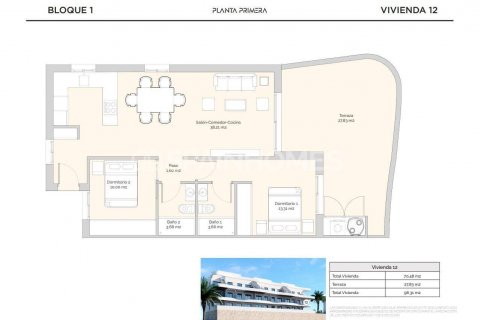Huoneisto myytävänä Finestrat, Alicante, Espanja, 2 makuuhuonetta, 100 m2 No. 131258 - kuva 21