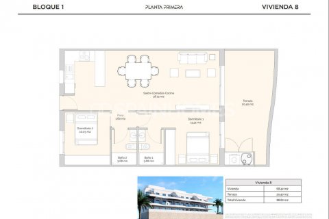 Huoneisto myytävänä Finestrat, Alicante, Espanja, 2 makuuhuonetta, 100 m2 No. 131258 - kuva 17