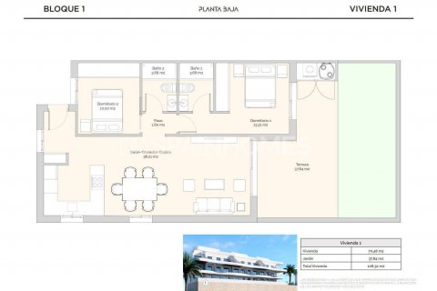 Huoneisto myytävänä Finestrat, Alicante, Espanja, 2 makuuhuonetta, 100 m2 No. 131258 - kuva 10