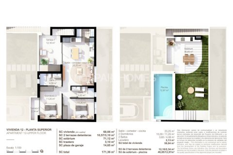 Продажа квартиры в Сан-Педро-дель-Пинатар, Мурсия, Испания 2 спальни, 70м2 №132876 - фото 30