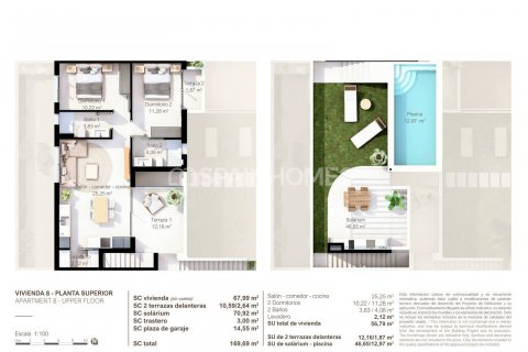 Продажа квартиры Сан-Педро-дель-Пинатар, Мурсия, Испания 2 спальни, 70м2 №132876 - фото 26