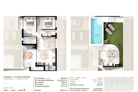 Продажа квартиры в Сан-Педро-дель-Пинатар, Мурсия, Испания 2 спальни, 70м2 №132876 - фото 29