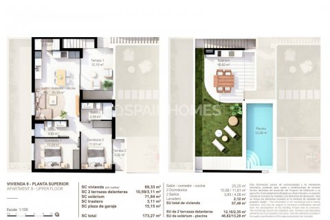 Продажа квартиры Сан-Педро-дель-Пинатар, Мурсия, Испания 2 спальни, 70м2 №132876 - фото 27