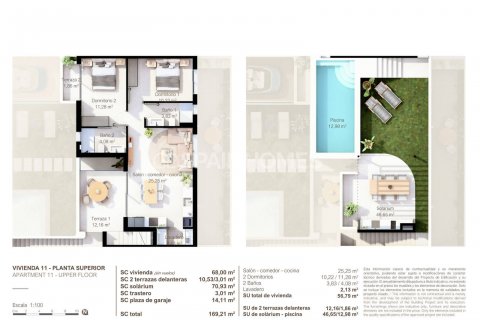Продажа квартиры Сан-Педро-дель-Пинатар, Мурсия, Испания 2 спальни, 70м2 №132876 - фото 29