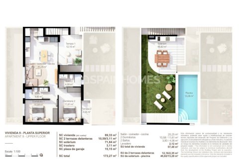 Продажа квартиры в Сан-Педро-дель-Пинатар, Мурсия, Испания 2 спальни, 70м2 №132876 - фото 27