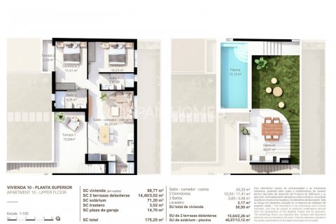 Продажа квартиры Сан-Педро-дель-Пинатар, Мурсия, Испания 2 спальни, 70м2 №132876 - фото 28