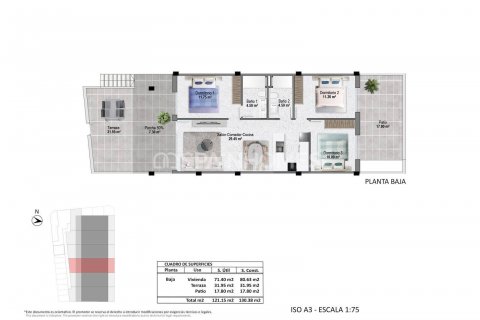 Продажа квартиры Пилар де ла Орадада, Аликанте, Испания 3 спальни, 87м2 №132877 - фото 15