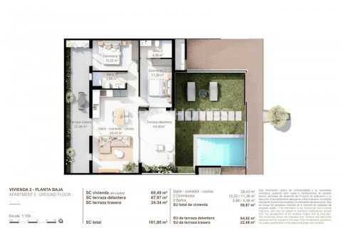 Ático en venta San Pedro del Pinatar, Murcia, España 2 dormitorios, 68 m2 No. 132875 - foto 20