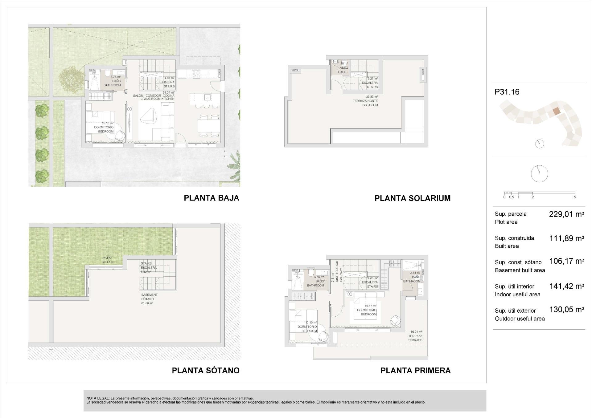Villa Santa Rosalia, Murcia, Spānijā 3 istabas, 217 m2 Nr. 128552