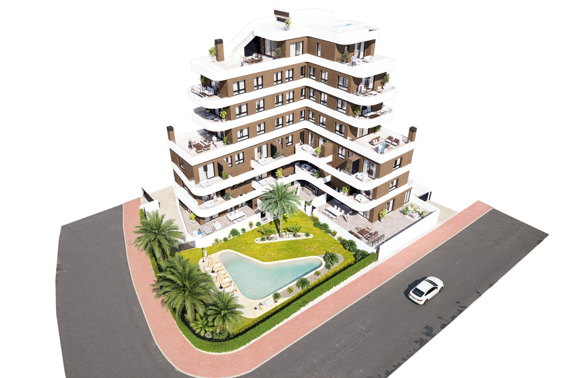 Lägenhet i Guardamar del Segura, Alicante, Spanien 3 sovrum, 93 kvm. Nr. 131422
