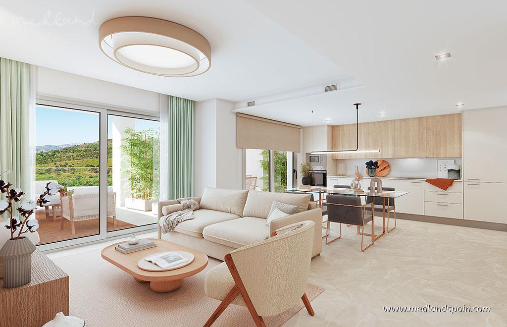 Wohnung in Mijas Costa, Malaga, Spanien 3 Schlafzimmer, 113 m2 Nr. 130501