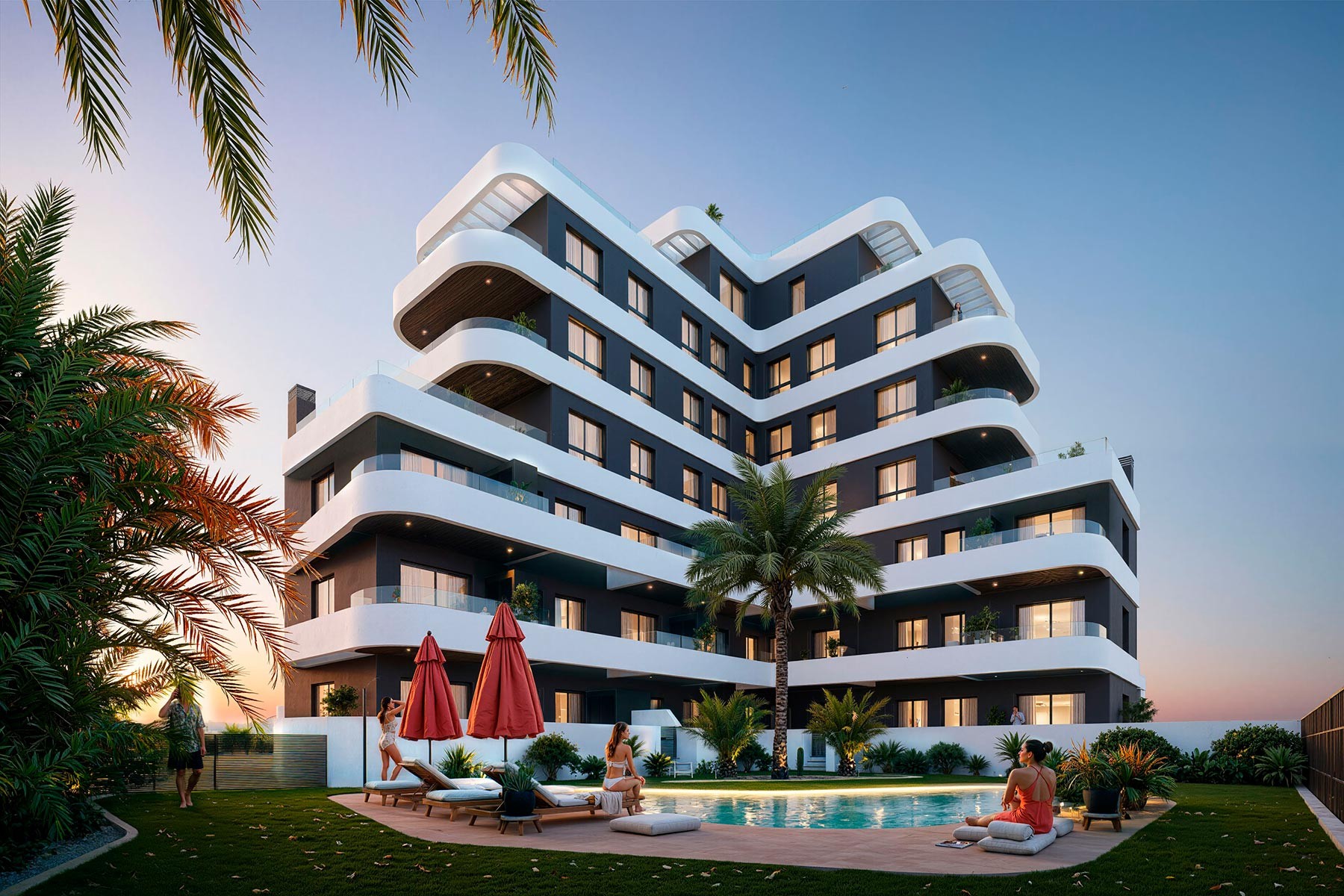 Apartment à Guardamar del Segura, Alicante, Espagne 2 chambres, 55 m2 No. 131351