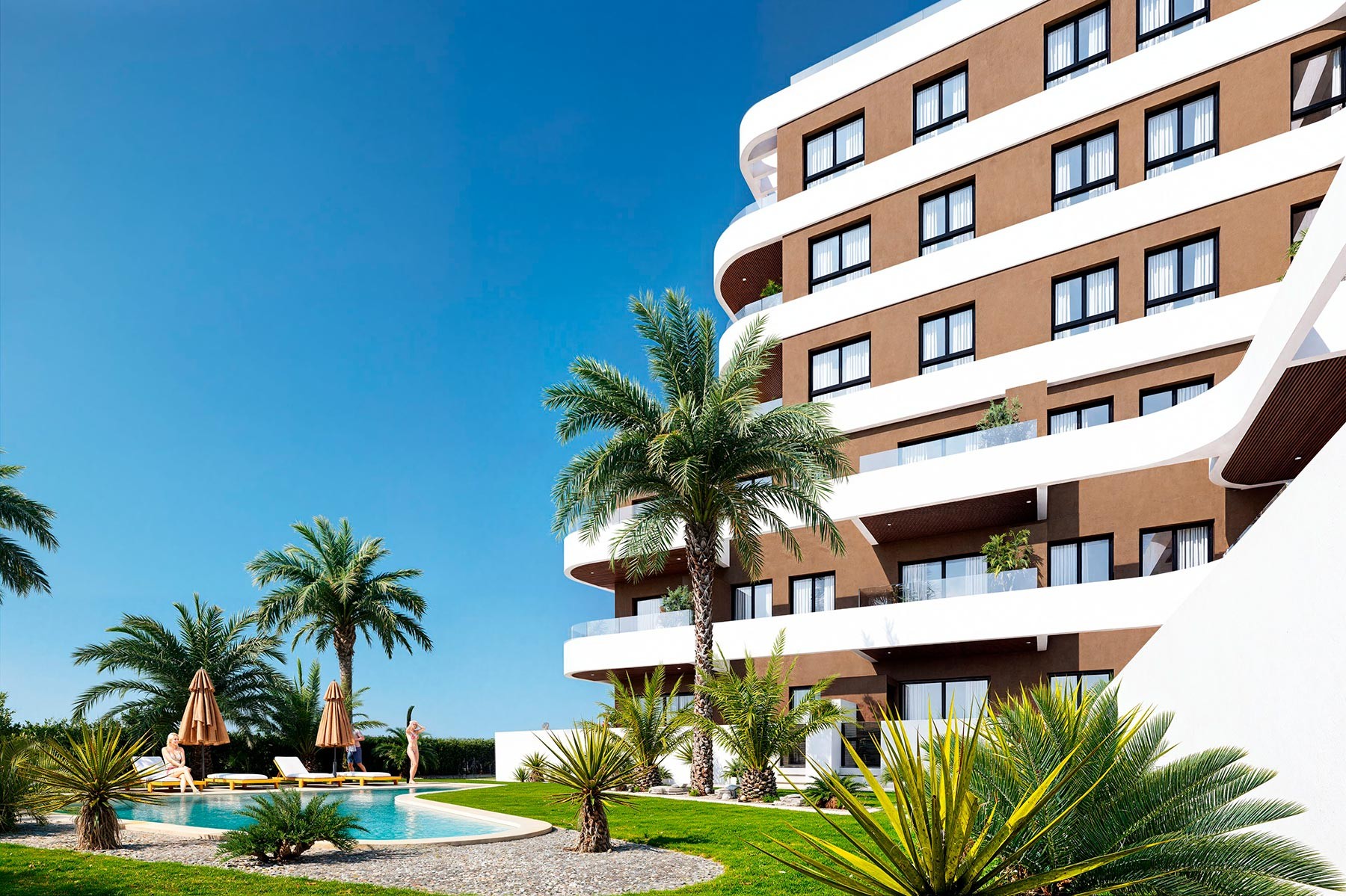 Apartment à Guardamar del Segura, Alicante, Espagne 2 chambres, 55 m2 No. 131351