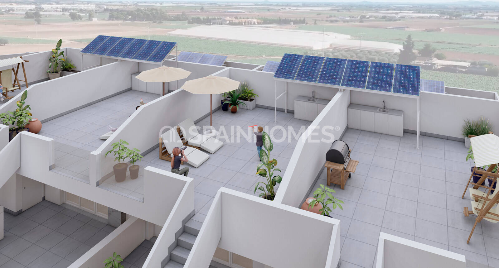 Huoneisto Torre-Pacheco, Murcia, Espanja 3 makuuhuonetta, 80 m2 No. 121134