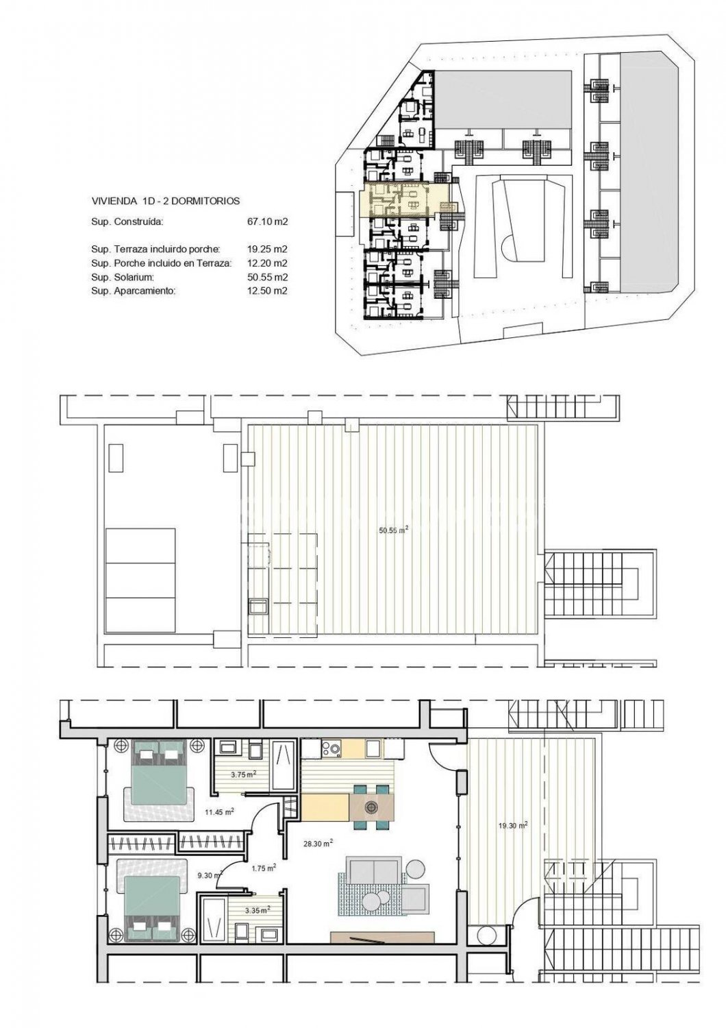 Huoneisto Torre-Pacheco, Murcia, Espanja 3 makuuhuonetta, 80 m2 No. 121134