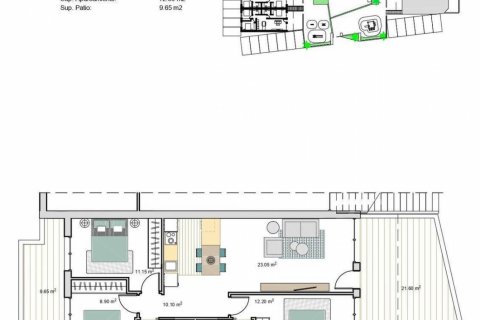 Продажа квартиры в Торре-Пачеко, Мурсия, Испания 3 спальни, 80м2 №121134 - фото 8