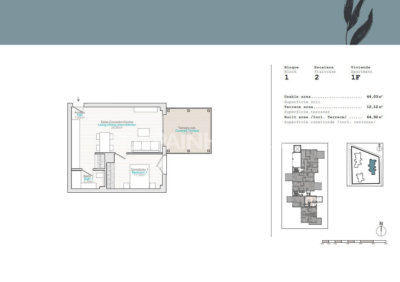 Penthauss Denia, Alicante, Spānijā 2 istabas, 65 m2 Nr. 121131