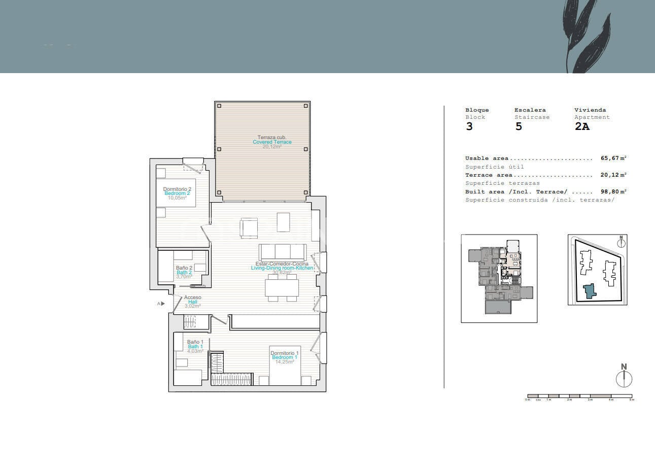 Penthauss Denia, Alicante, Spānijā 2 istabas, 65 m2 Nr. 121131