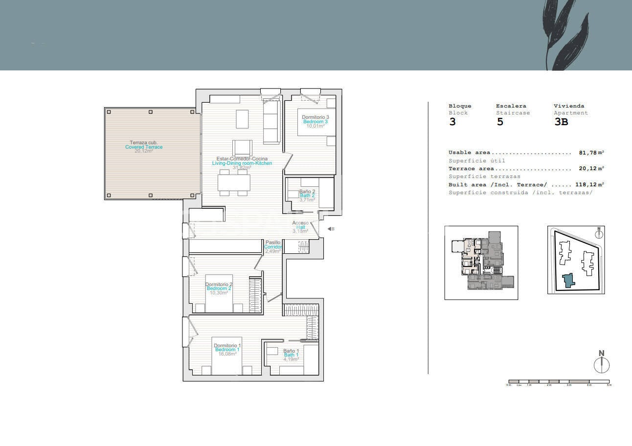 Penthauss Denia, Alicante, Spānijā 2 istabas, 65 m2 Nr. 121131