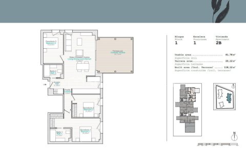 Apartamento en venta en Dénia, Alicante, España 3 dormitorios, 81 m2 No. 121129 - foto 28