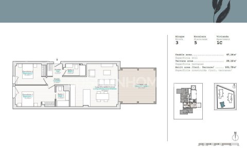 Apartment for sale in Denia, Alicante, Spain 3 bedrooms, 90 sq.m. No. 121130 - photo 15