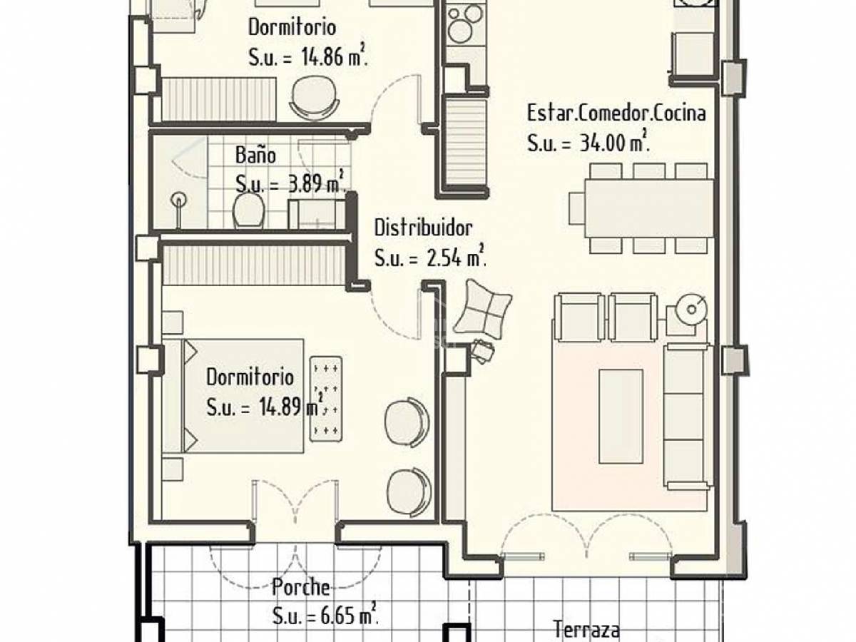 Huoneisto Son Servera, Mallorca, Espanja 2 makuuhuonetta, 84 m2 No. 129585