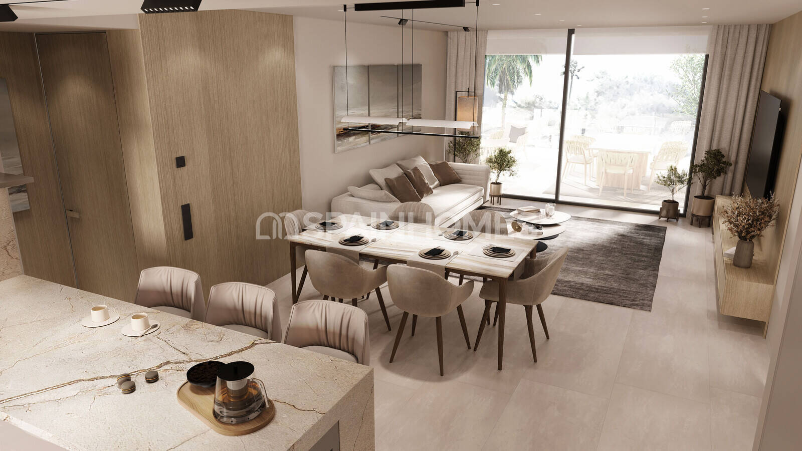 Kattohuoneisto Estepona, Malaga, Espanja 3 makuuhuonetta, 122 m2 No. 120603