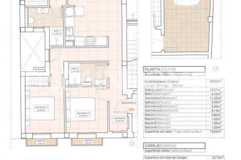 Kattohuoneisto myytävänä Alicante, Espanja, 3 makuuhuonetta, 92 m2 No. 121457 - kuva 3