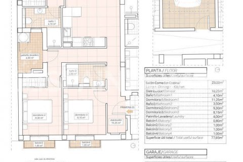 Kattohuoneisto myytävänä Alicante, Espanja, 3 makuuhuonetta, 92 m2 No. 121457 - kuva 6