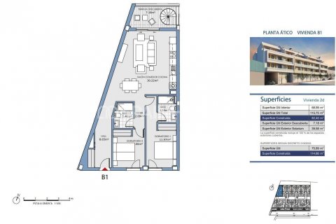 Продажа пентхауса Михас, Малага, Испания 2 спальни, 69м2 №132826 - фото 11